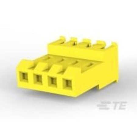 TE CONNECTIVITY Headers & Wire Housings Feed Thru Wo Tab 4P L.R. Yellow 20 Awg 3-640600-4